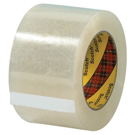 3M 3'' x 110 yds. Clear 3M 313 Carton Sealing Tape, 6PK T9073136PK